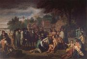 Benjamin West William Penns Friedensvertrag mit den Indianern oil on canvas